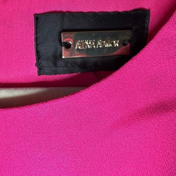 Alexis Admor Women’s Lily High Slit Midi Dress Sz 12 Fuchsia Pink Career  NWT - Picture 5 of 7
